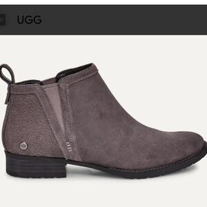 UGG McClaire suede ankle boot, size 7.5, slightly worn, with box